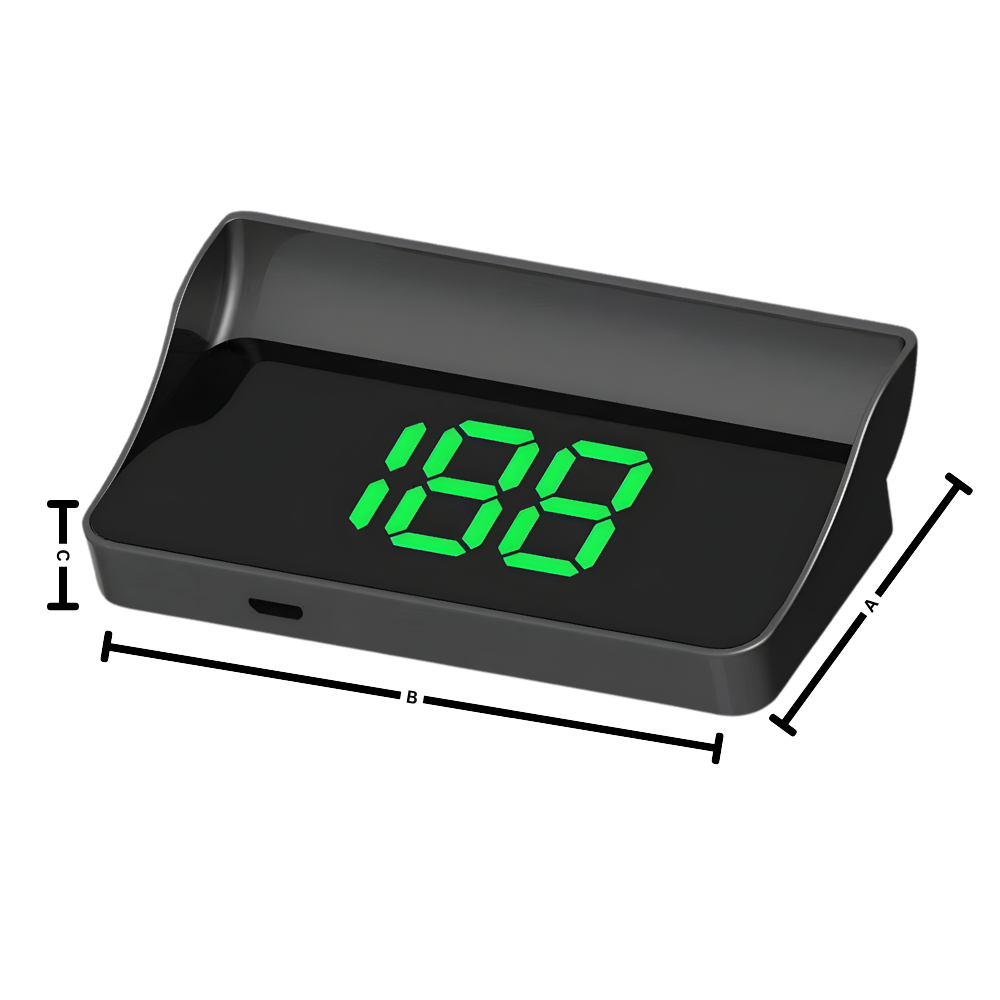 Klar og Intuitiv Speedometer-Projektor Til Frontruten - Ozerty