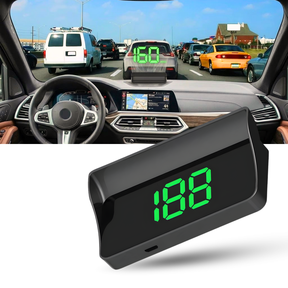 Klar og Intuitiv Speedometer-Projektor Til Frontruten - Ozerty