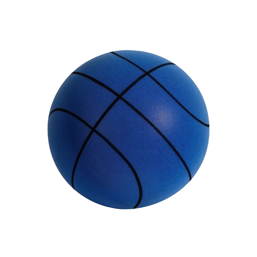 Lydløs basketball -Blå/24 cm/9,4 tommer - Ozerty
