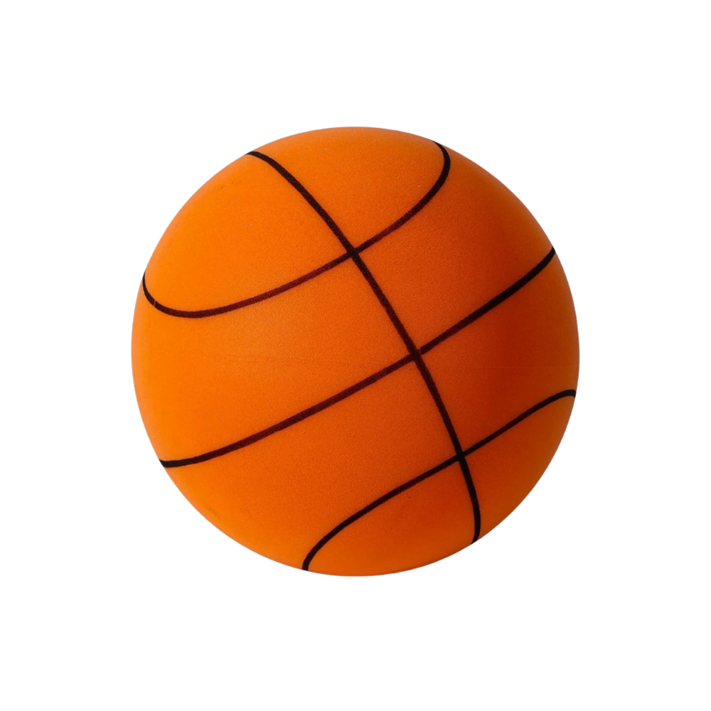 Lydløs basketball -Oransje/24 cm/9,4 tommer - Ozerty