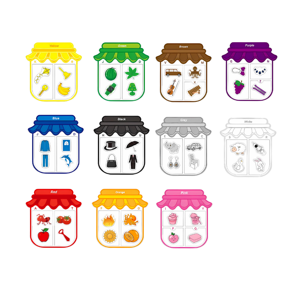 Fargerike pedagogiske magneter
- Ozerty