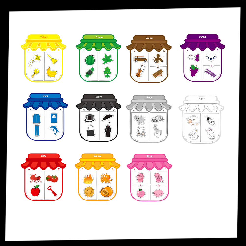 Fargerike pedagogiske magneter
- Ozerty