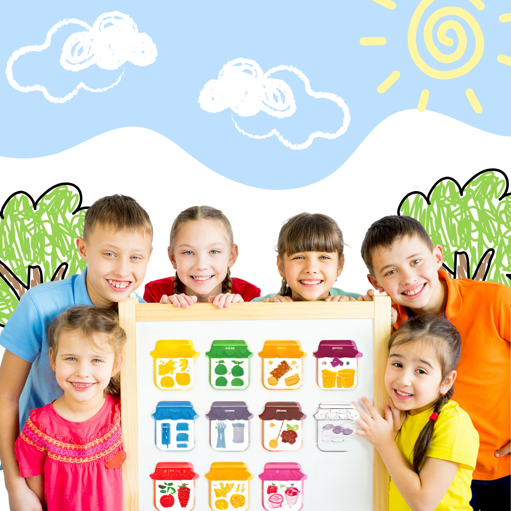 Fargerike pedagogiske magneter
- Ozerty