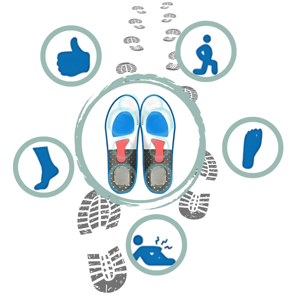 Komfortable canvas-sneakers med tjukk såle
 - Ozerty