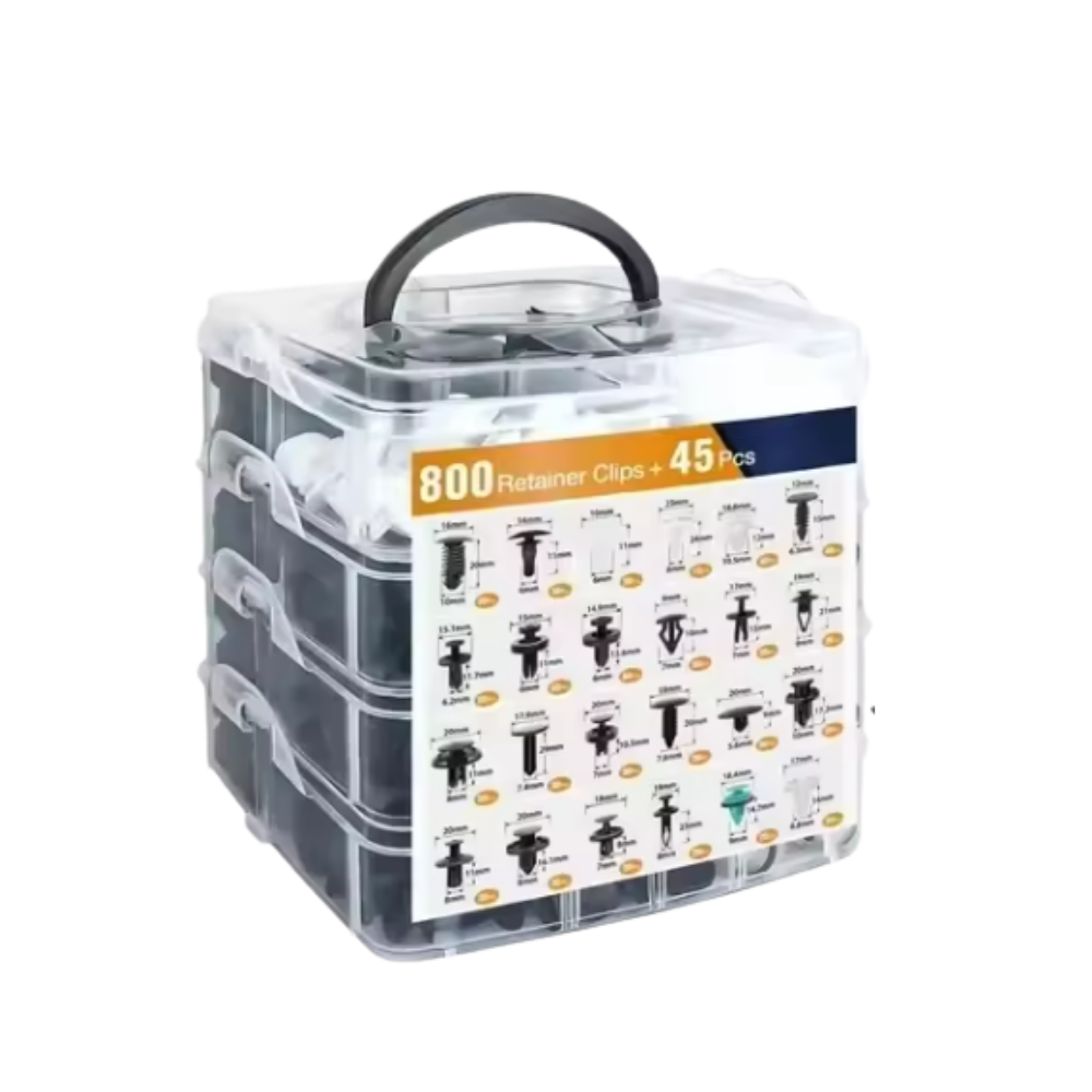 Omfattende Bilnagelsett -800 stk. med verktøy - Ozerty