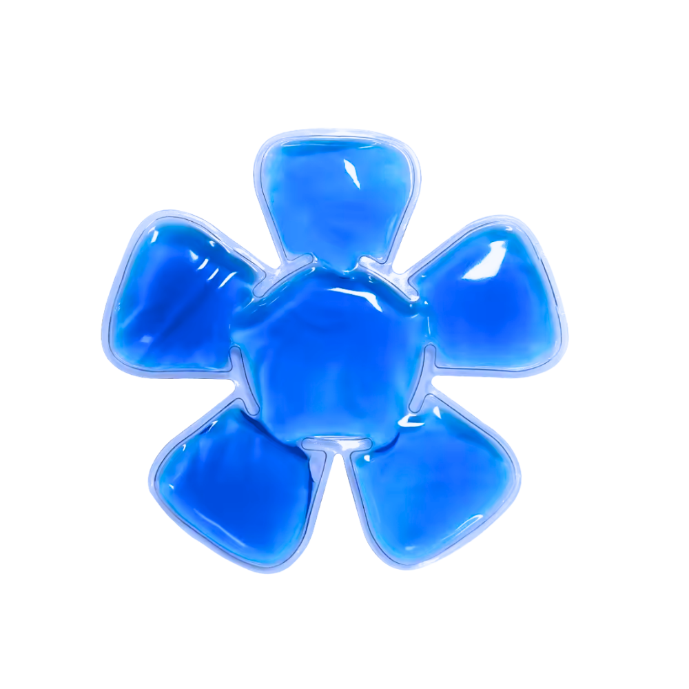 Kjølepad til Hodebunnen -Blå - Ozerty