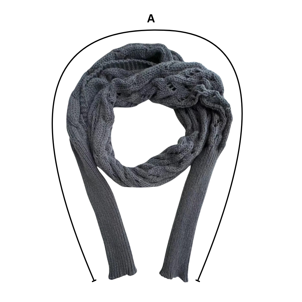 Koselig Strikket Skuldertrekk-Genser - Ozerty