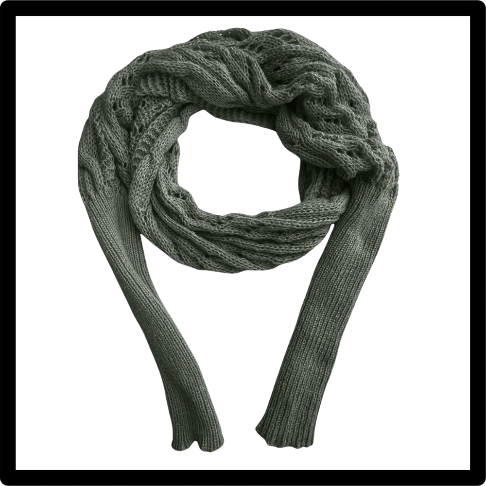 Koselig Strikket Skuldertrekk-Genser - Ozerty