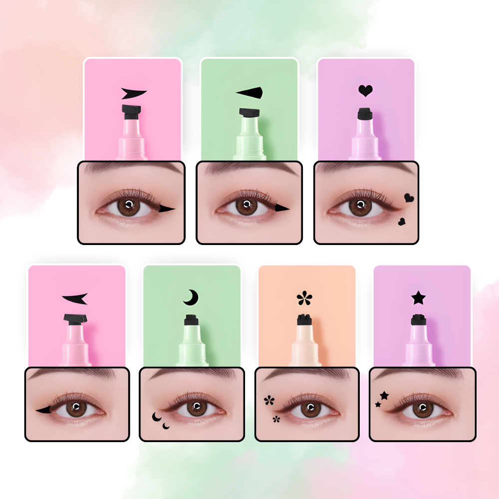 Kreativt Dobbelt Eyeliner-Stempel - Ozerty