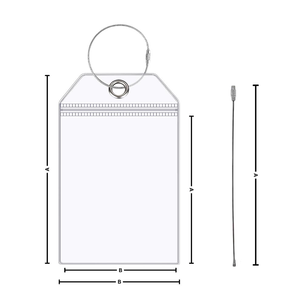 Tilpasset Vanntett Bagasjelapp - Ozerty