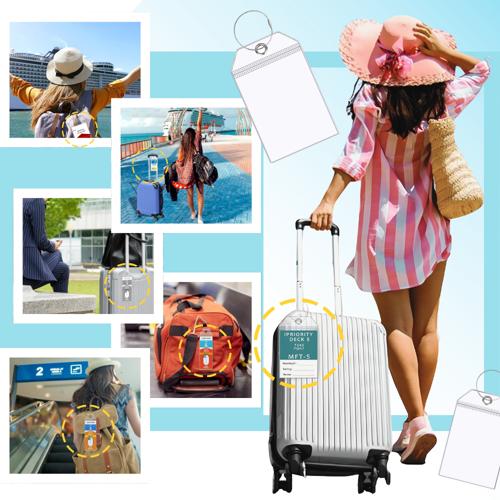 Tilpasset Vanntett Bagasjelapp - Ozerty