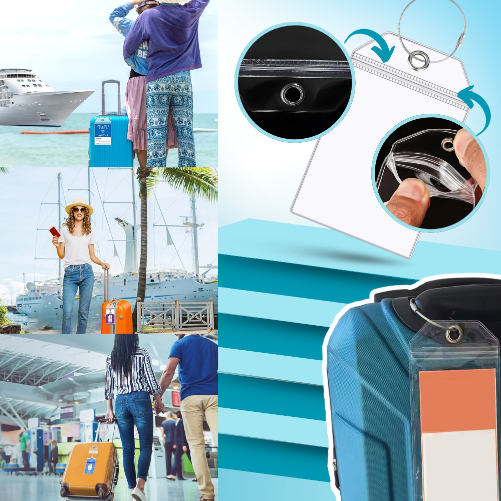 Tilpasset Vanntett Bagasjelapp - Ozerty