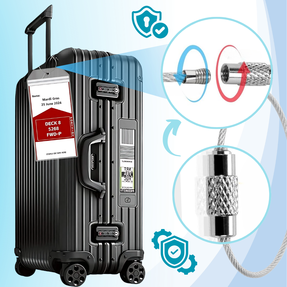 Tilpasset Vanntett Bagasjelapp - Ozerty