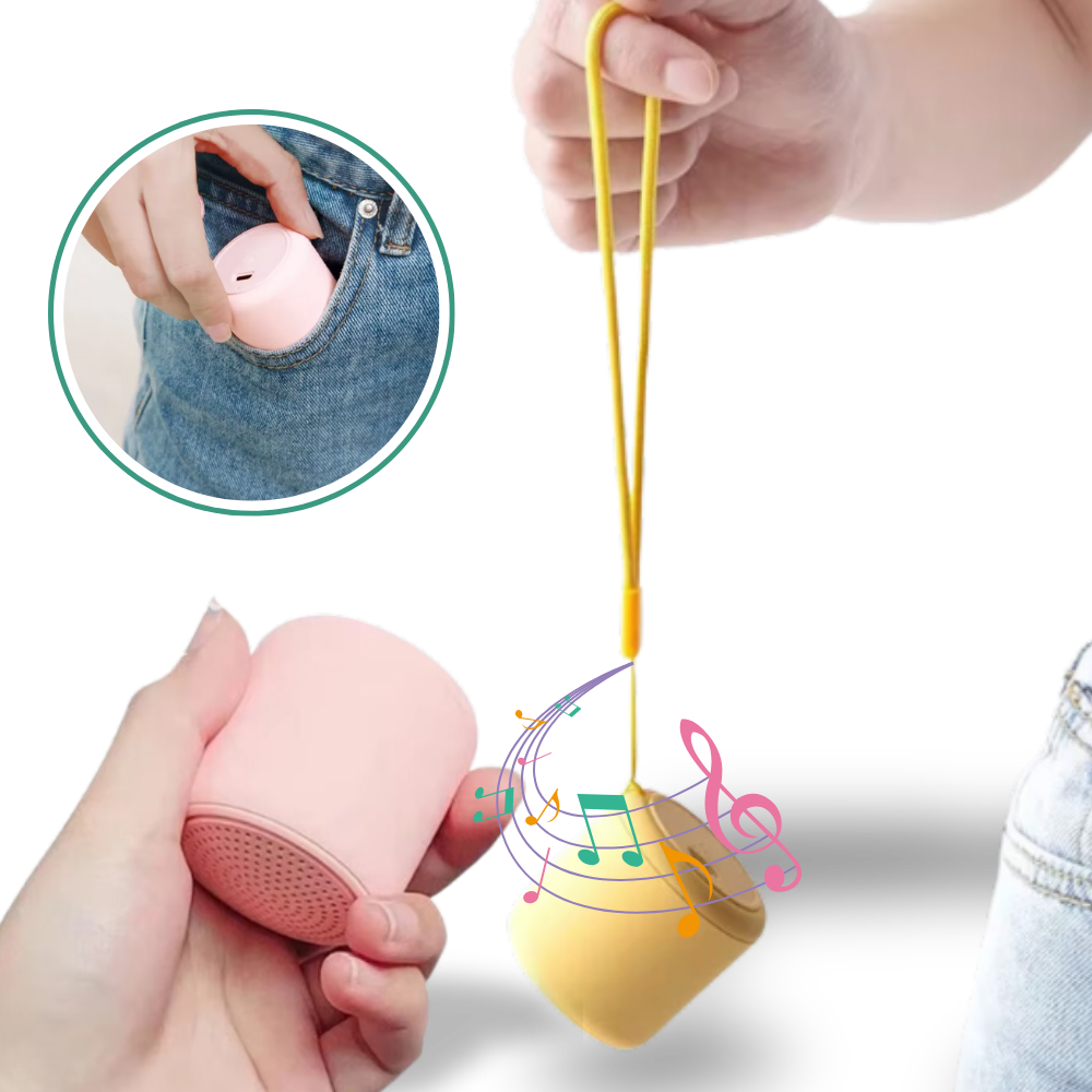 Mini Bluetooth-Høyttaler med Dyp Bass - Ozerty