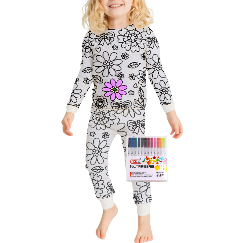 Doodle Dream-Pyjamas -Blomster - Ozerty