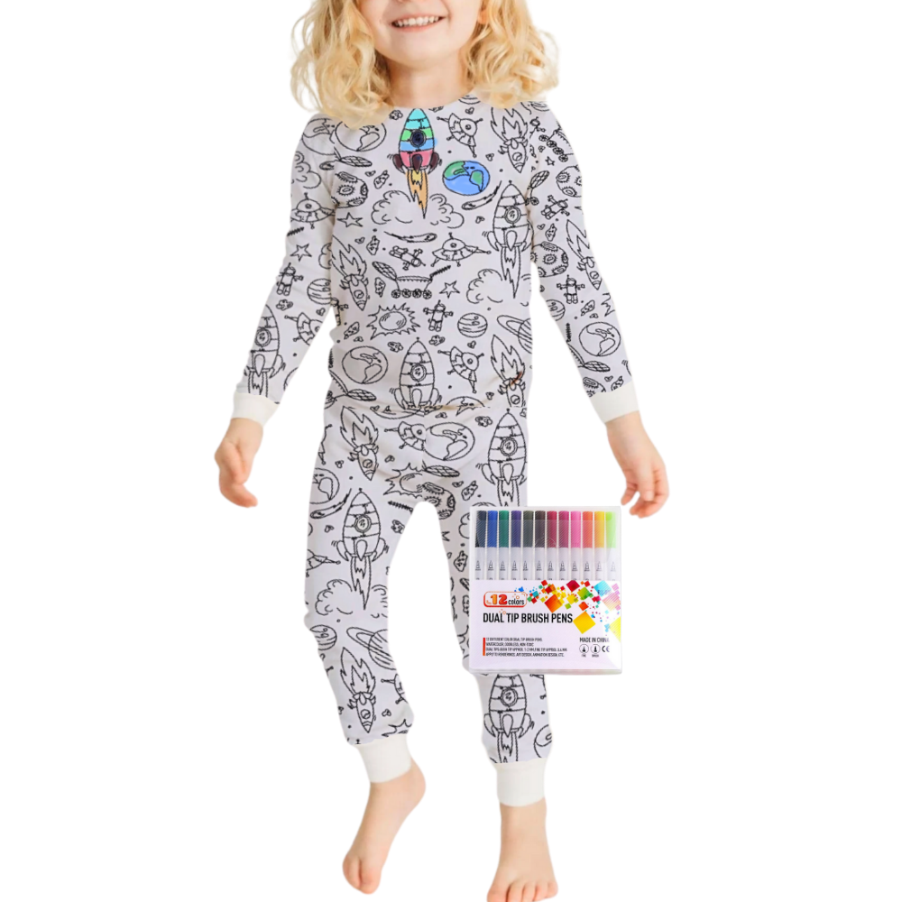 Doodle Dream-Pyjamas -Oppdrag i Verdensrommet - Ozerty