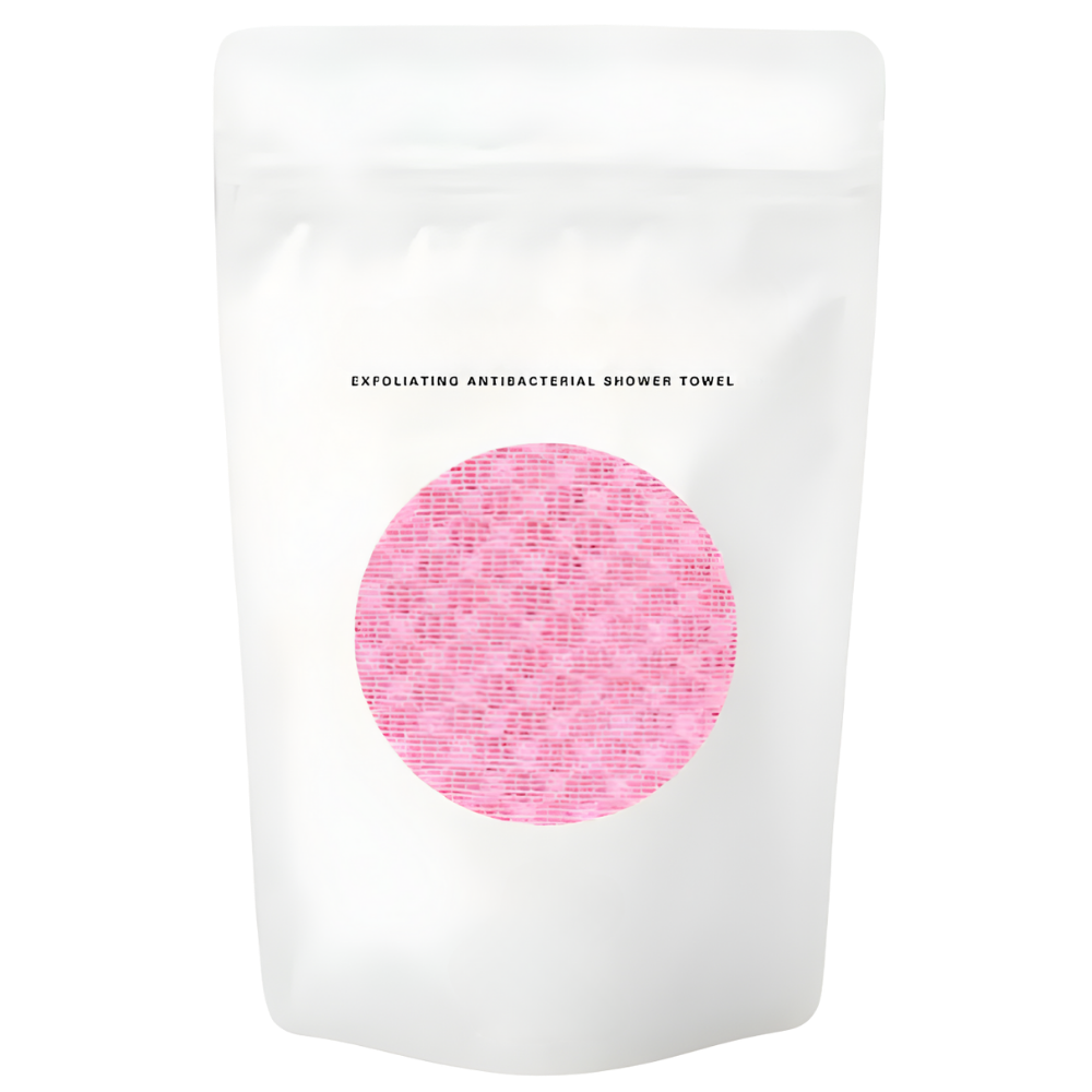 Eksfolierende Vaskeklut Med Dobbel Tekstur -Rosa - Ozerty