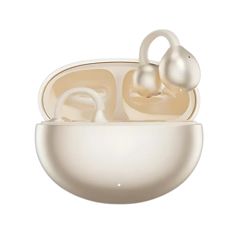 DualSync Klips-Hodetelefoner -Beige - Ozerty