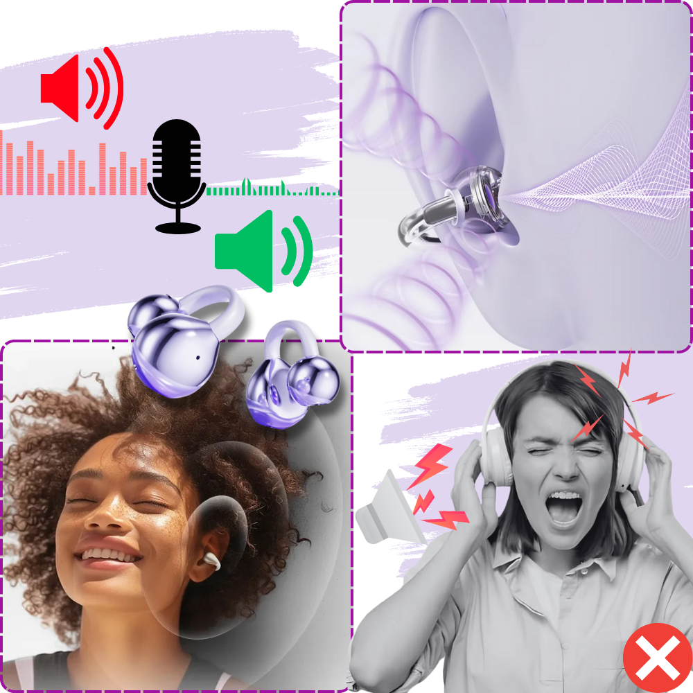 DualSync Klips-Hodetelefoner - Ozerty