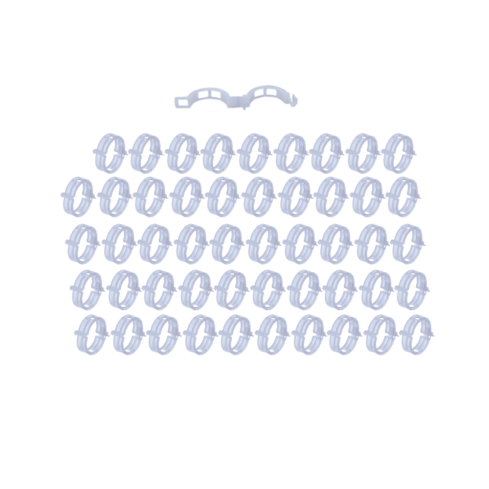 Enkel plantestøtte som klipses på
 -50 stk. - Ozerty