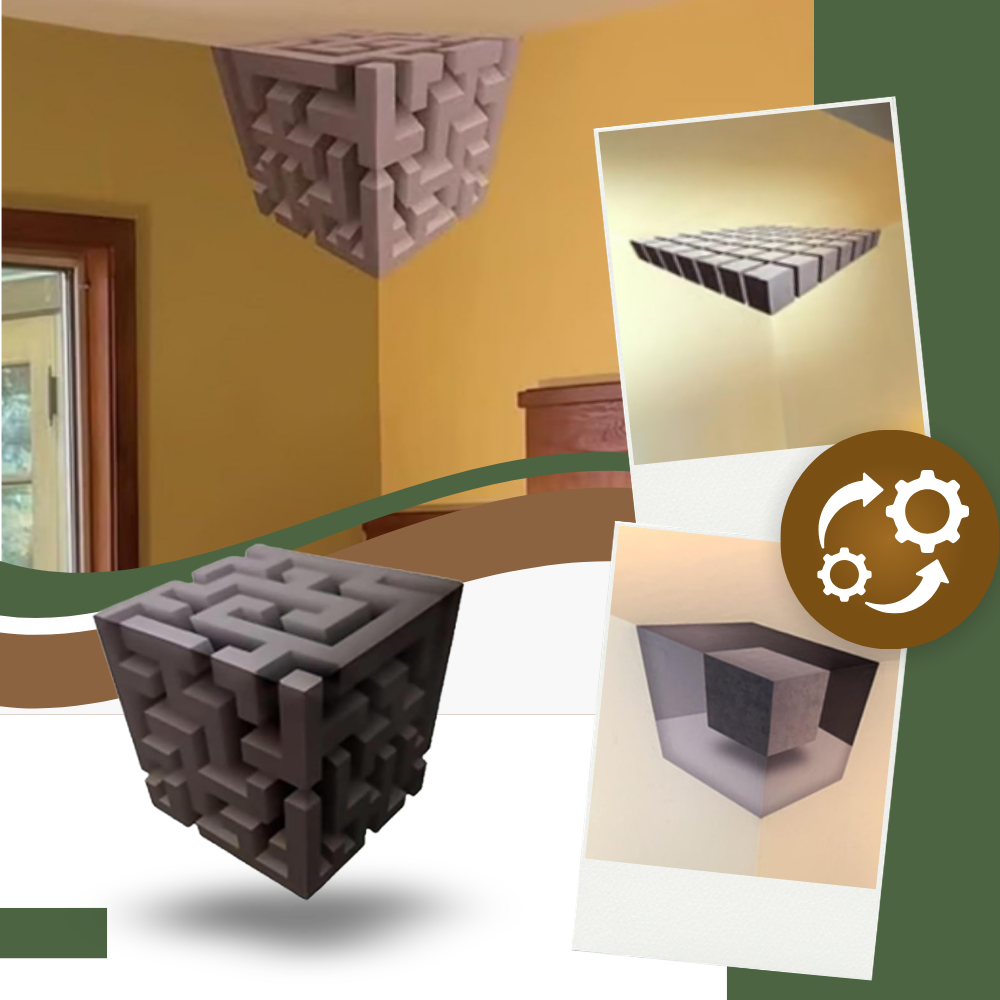 3D-illusjonstapet Med Enkelt Feste - Ozerty