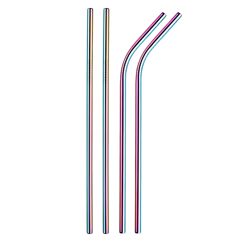Miljøvennlige Sugerør -Regnbue - Ozerty