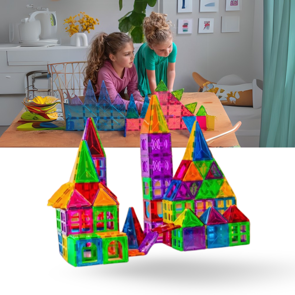 Pedagogiske Magnetiske Byggeklosser - Ozerty