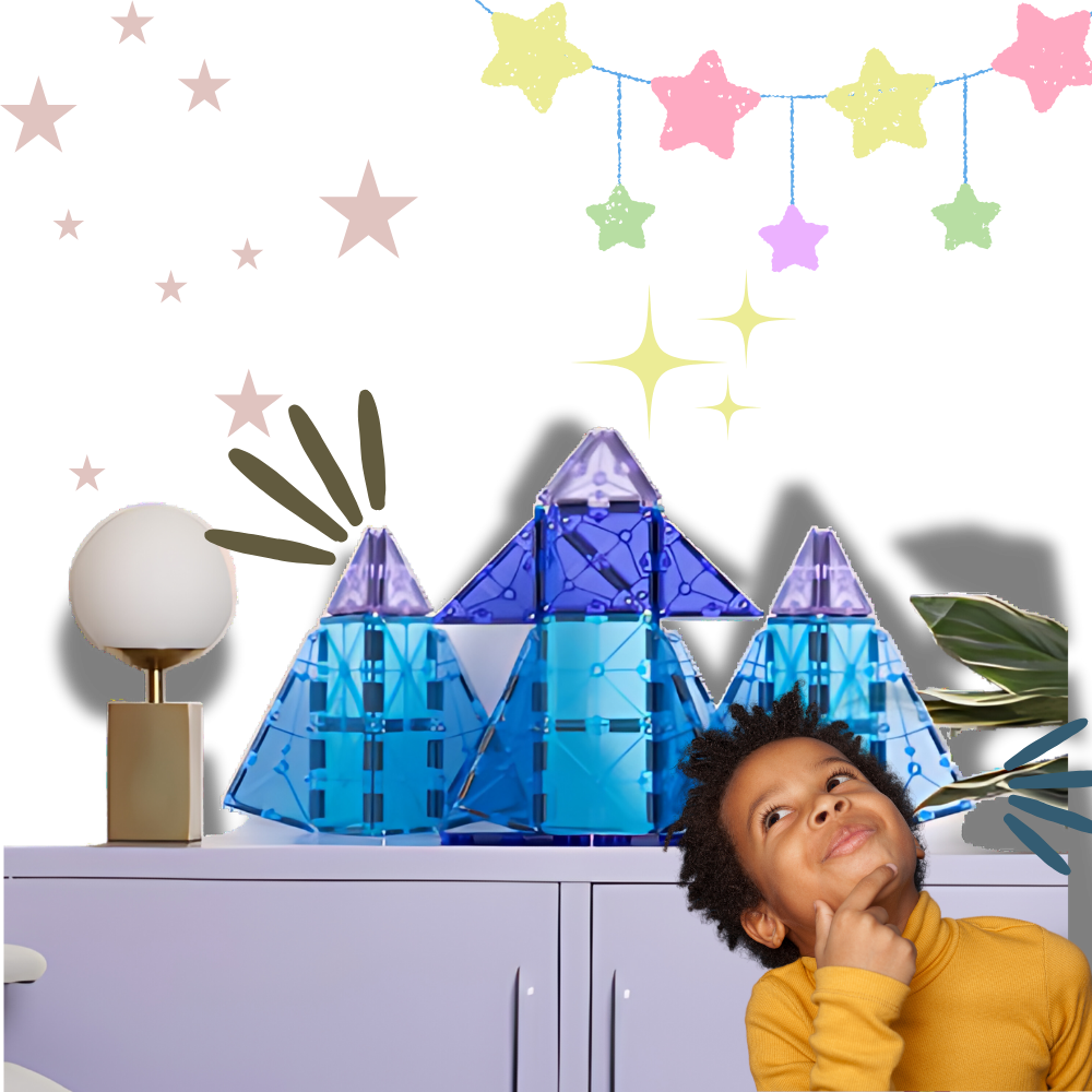 Pedagogiske Magnetiske Byggeklosser - Ozerty