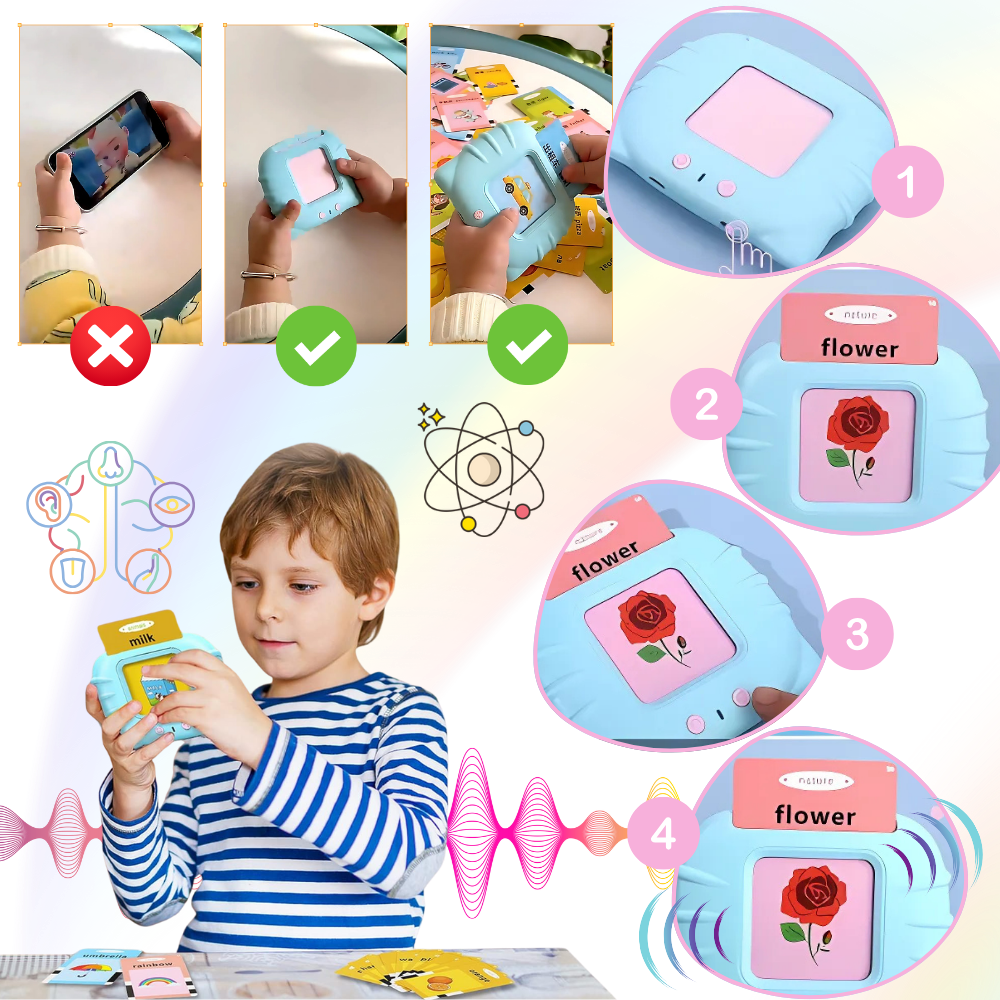 Pedagogiske Snakkende Flashkort - Ozerty