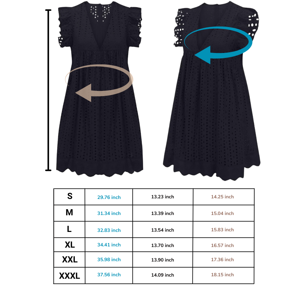 Elegant broderi-anglaise kjole
- Ozerty