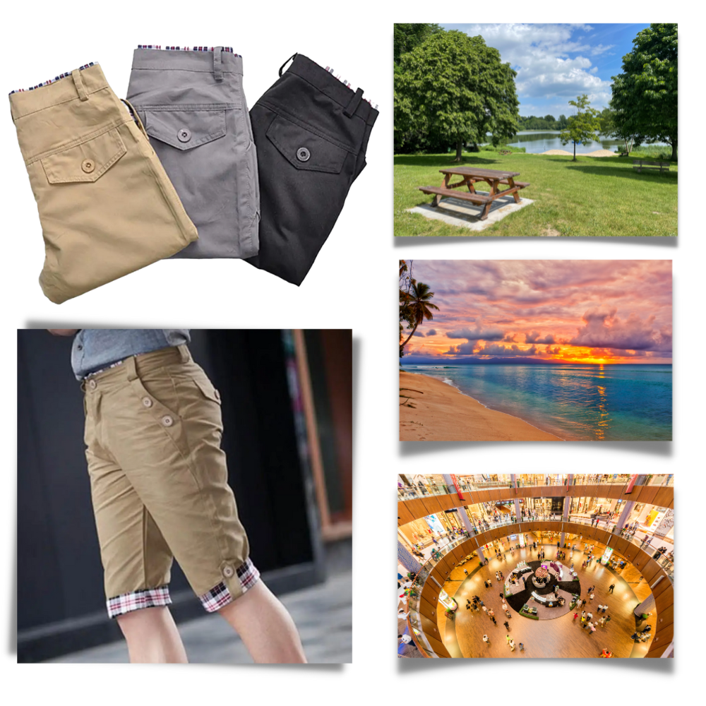 Elegant Cargo Shorts for menn
 - Ozerty