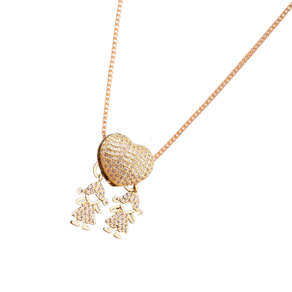 Elegant Mom charm necklace