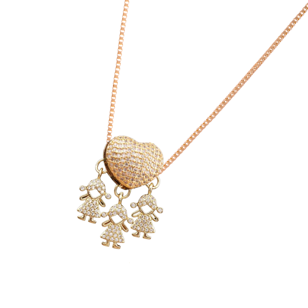 Elegant Mom charm necklace