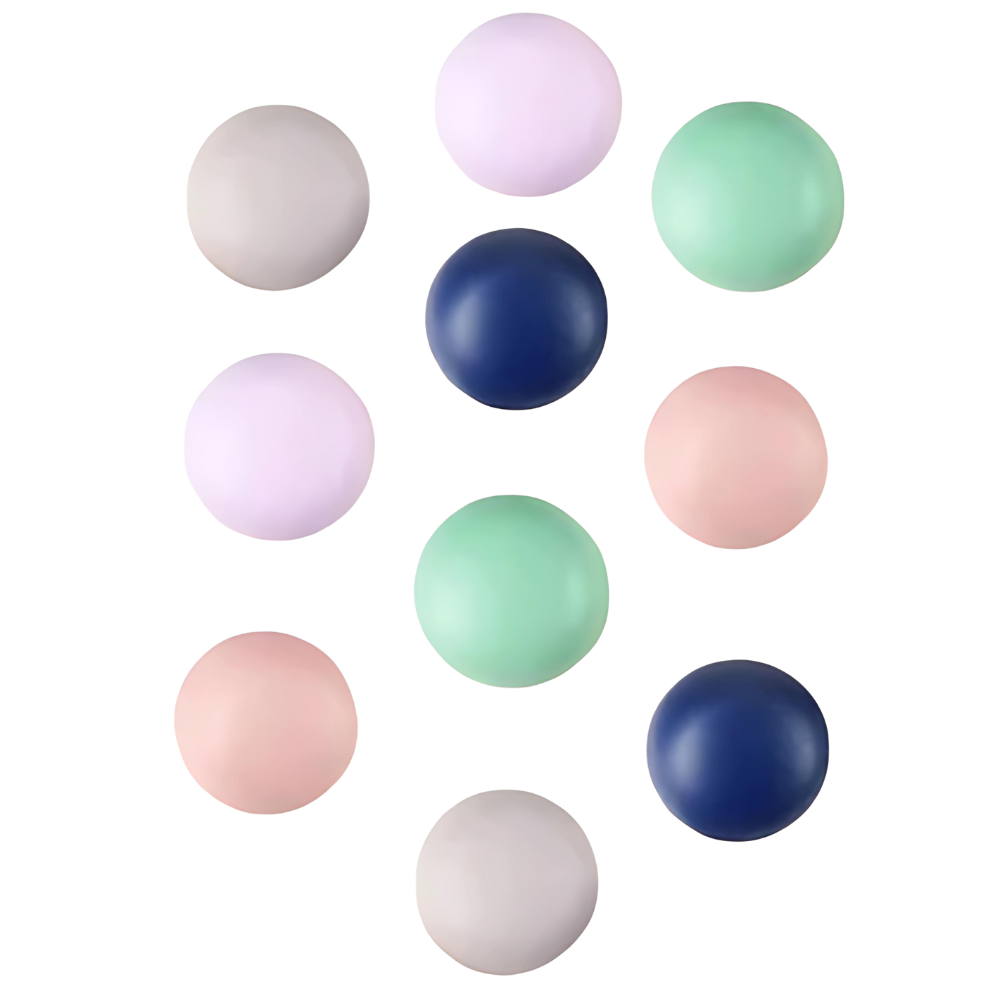 Elegante brocheknapper uten å sy
-Pastellfarger - Ozerty