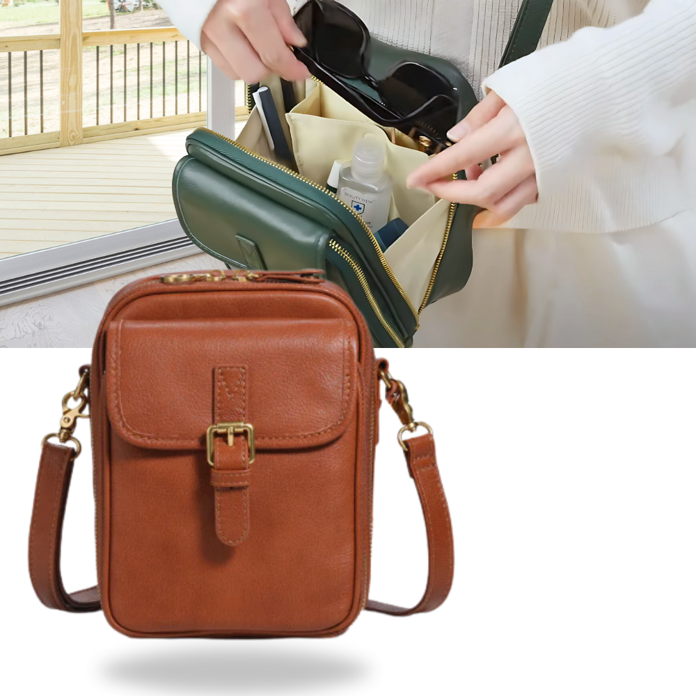 Vintage Alt-i-Èn Crossbody-Veske - Ozerty