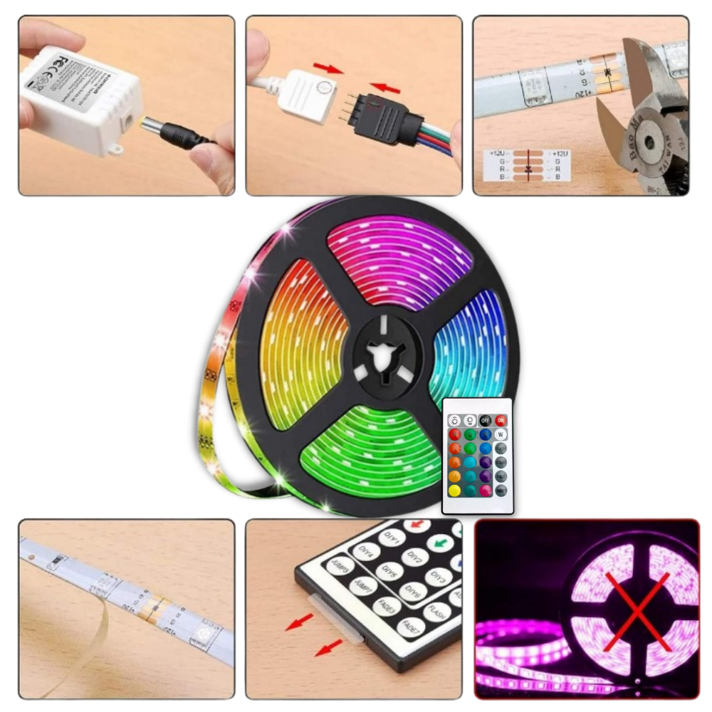 Energieffektiv RGB LED-strips
- Ozerty
