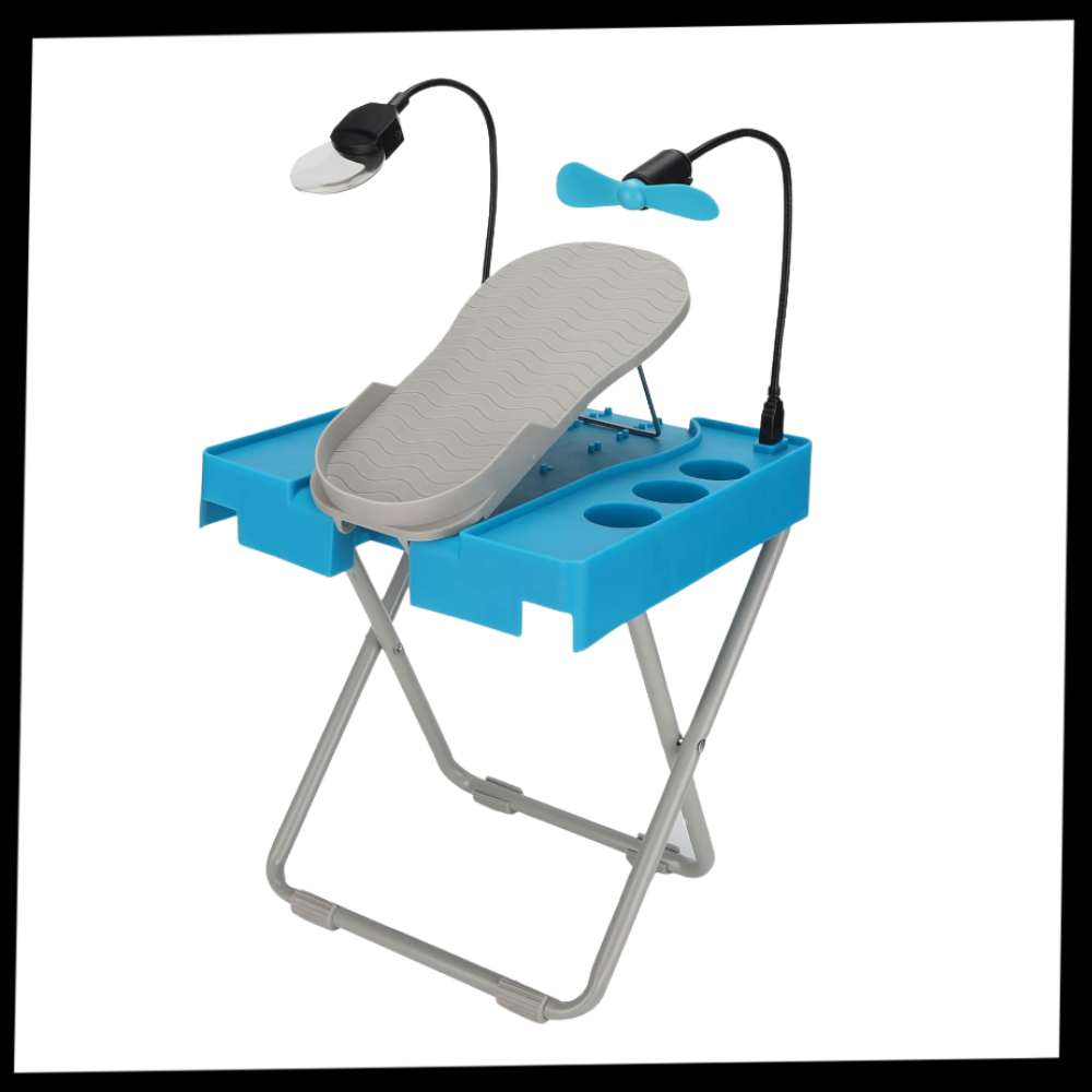 Ergonomisk Pedikyrfotstøtte med LED - Ozerty