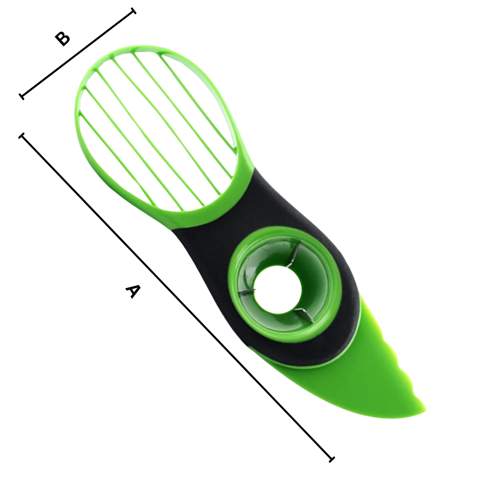 Ergonomisk multifunksjonelt avokadoverktøy
 - Ozerty