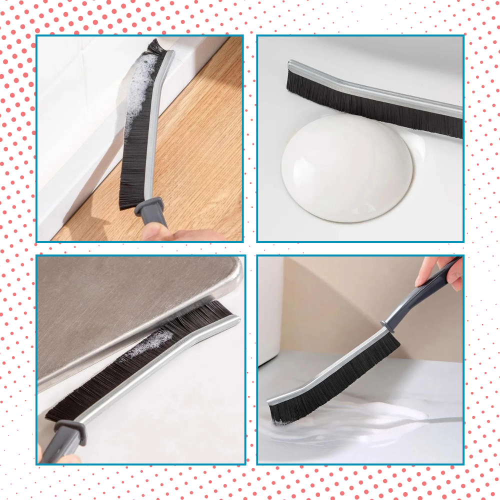 Ergonomisk, Myk Børste for Fugerengjøring - Ozerty