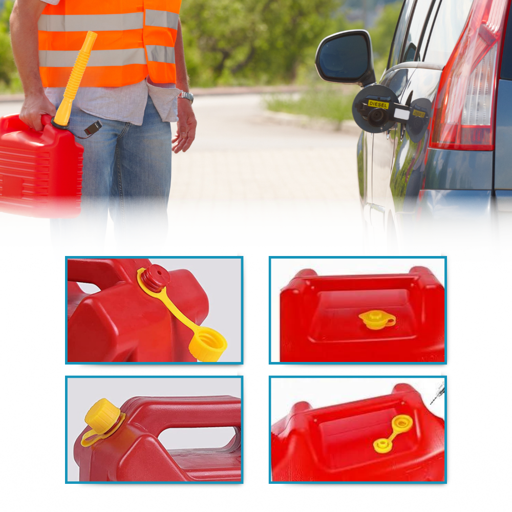 Forlengende erstatningstuten for bensinkanne - Ozerty