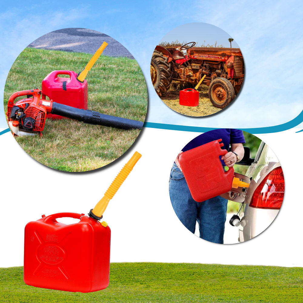 Forlengende erstatningstuten for bensinkanne - Ozerty