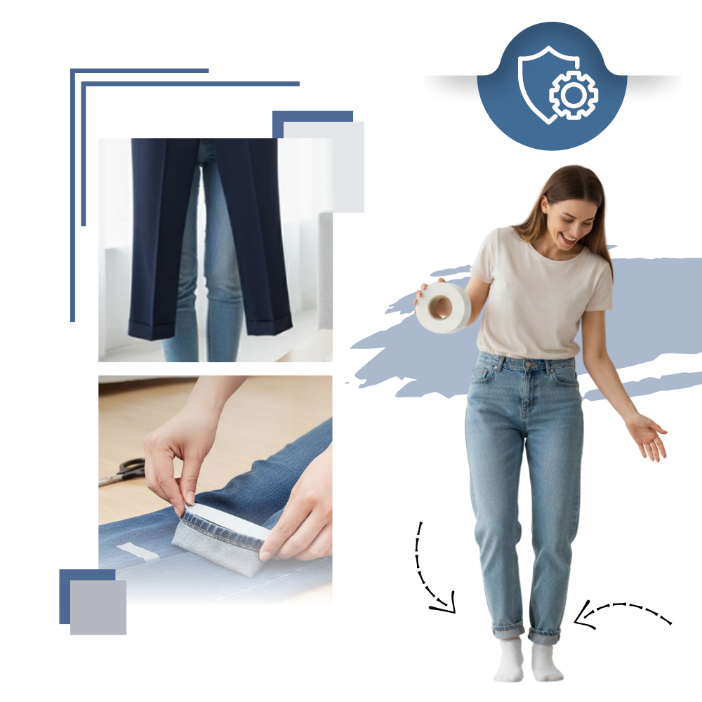 Sterkt Dobbeltsidig Tekstil-Vedheft - Ozerty