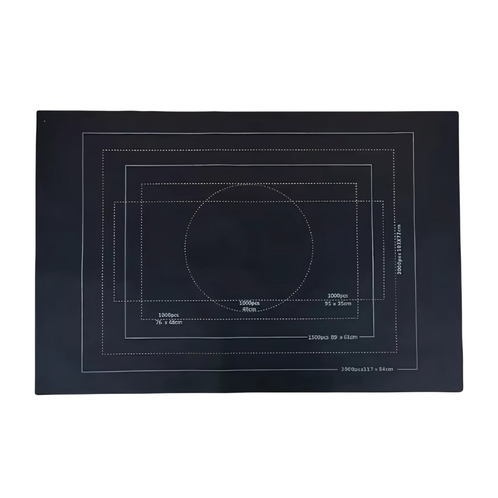 Sammenrullbar Puslespillmatte I Filt -Sort - Ozerty