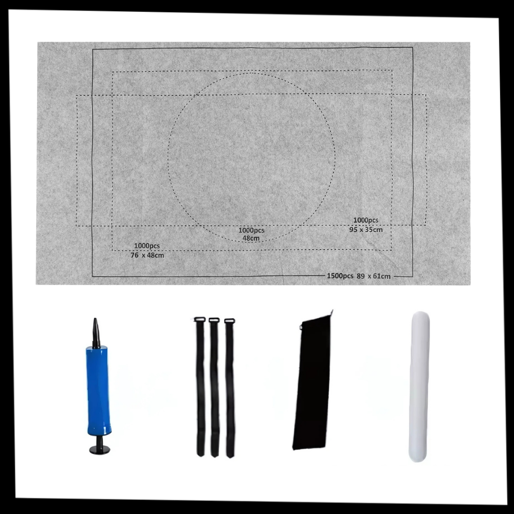Sammenrullbar Puslespillmatte I Filt - Ozerty