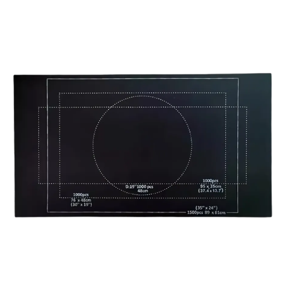 Sammenrullbar Puslespillmatte I Filt  -Sort - Ozerty