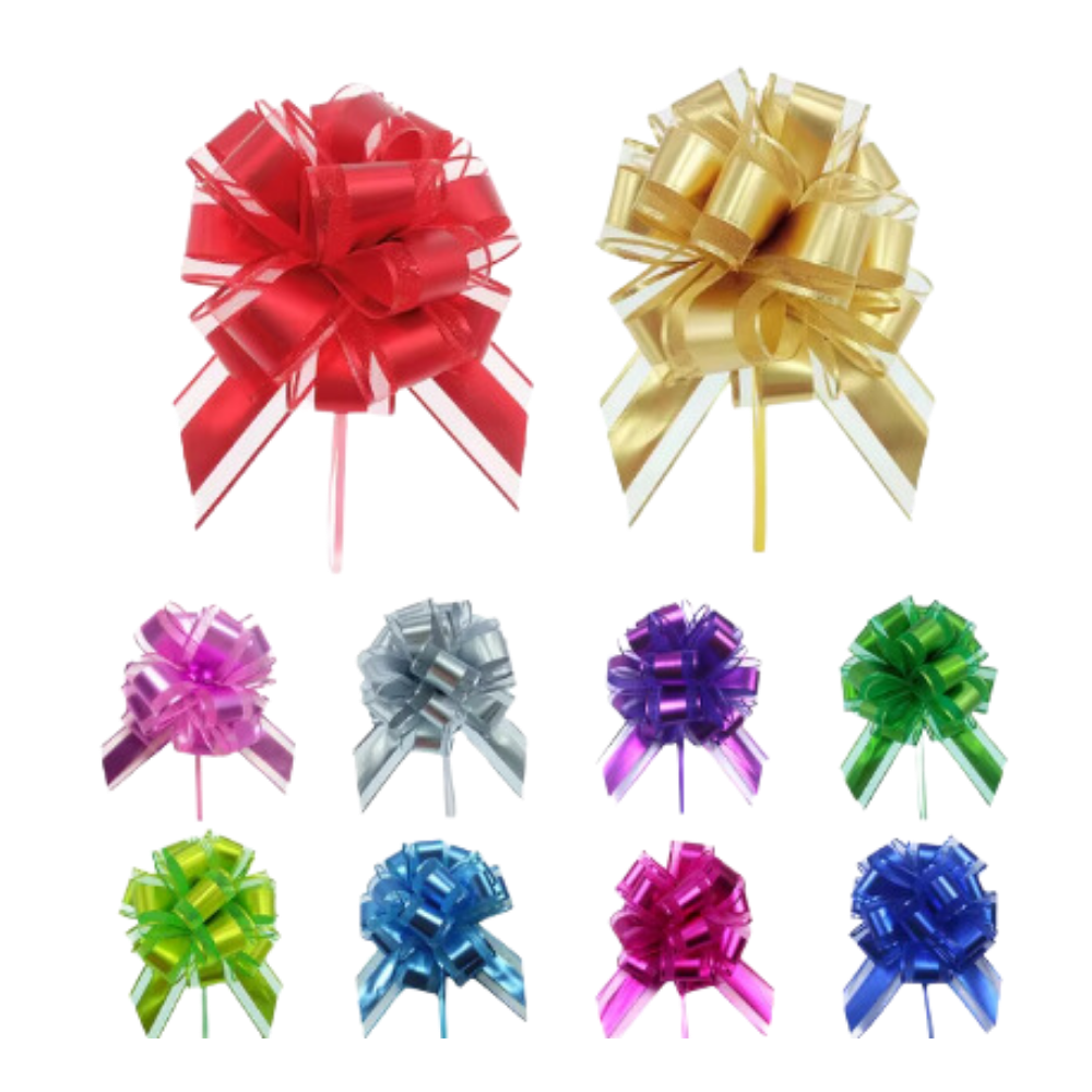 Festlige Båndsløyfer Med Enkel Montering -10 stk. Organza-Sløyfer - Ozerty