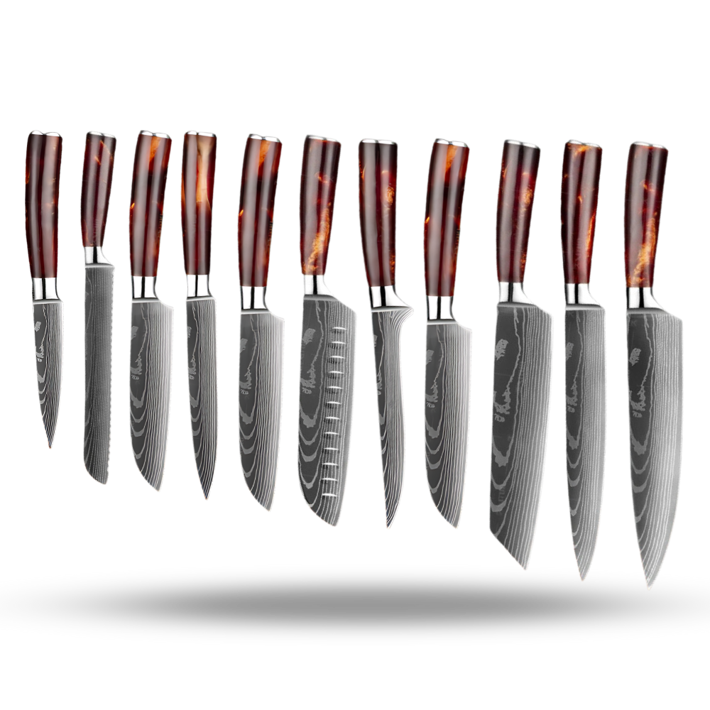 Japanske kniver i Fire Land-serien
 -Sett med 10 kniver - Ozerty