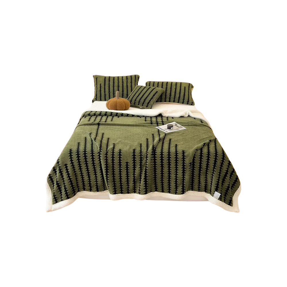 Fluffy Jacquard Vinterteppe