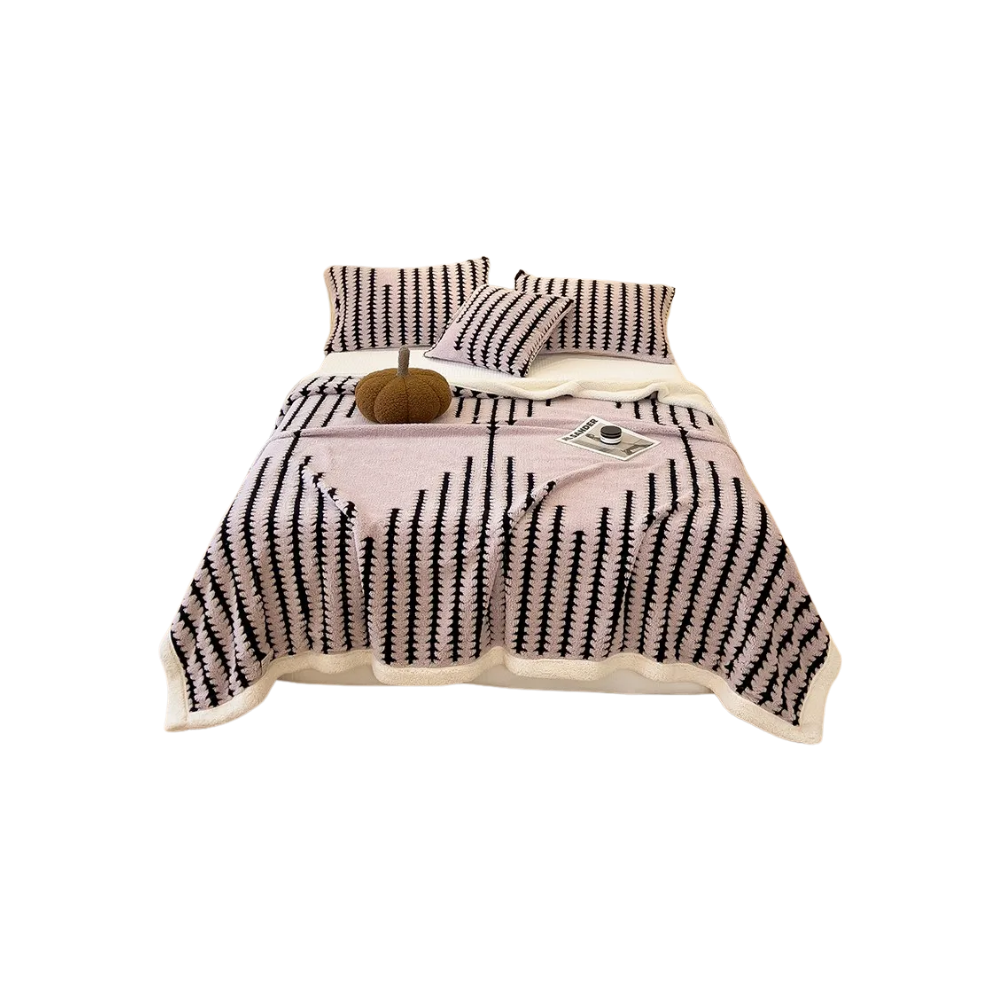 Fluffy Jacquard Vinterteppe