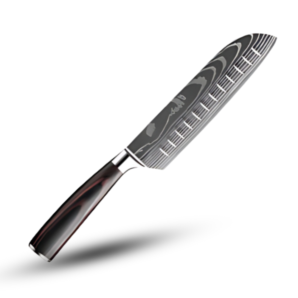 Japanske kniver i Pakkawood-serien
-Stor Santoku-kniv - Ozerty